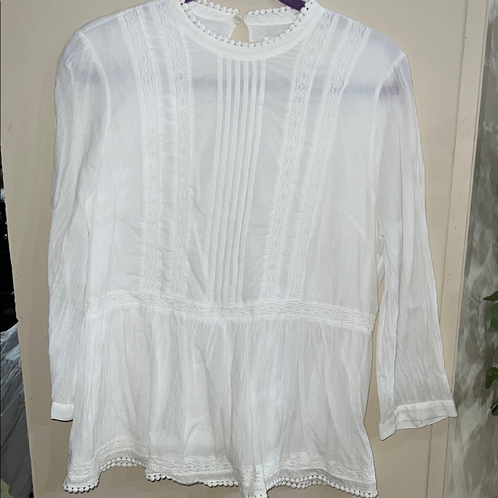 Kate Spade White Lace Blouse